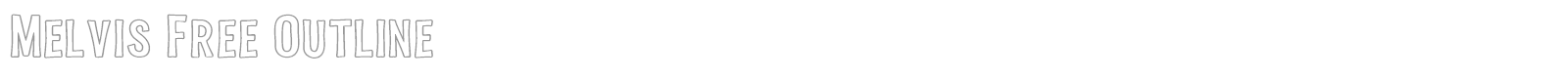 Melvis font preview